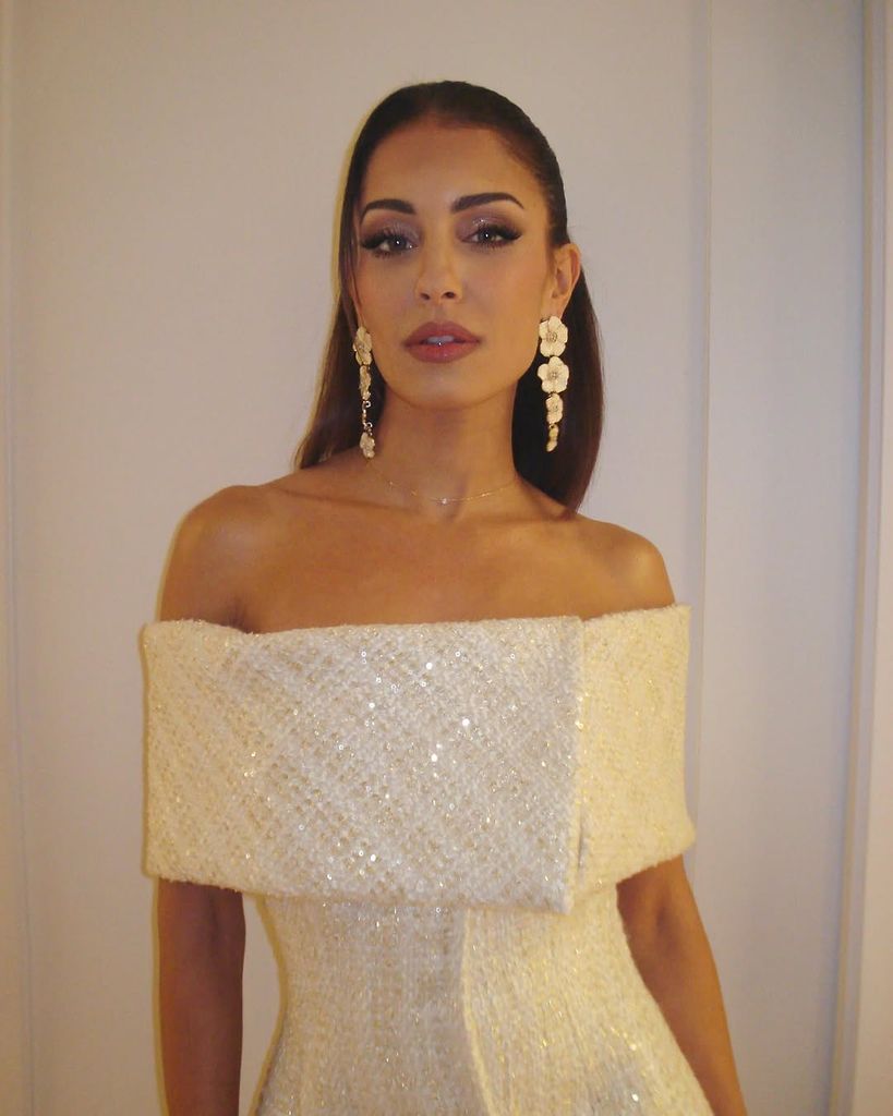 Look Hiba Abouk desfile Redondo Brand