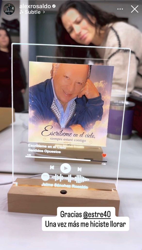 Alessandra Rosaldo rompió en llanto con este bello detalle.