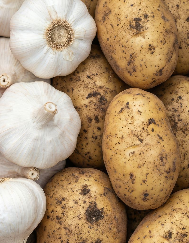 Patatas y ajos, mejor separados también. 