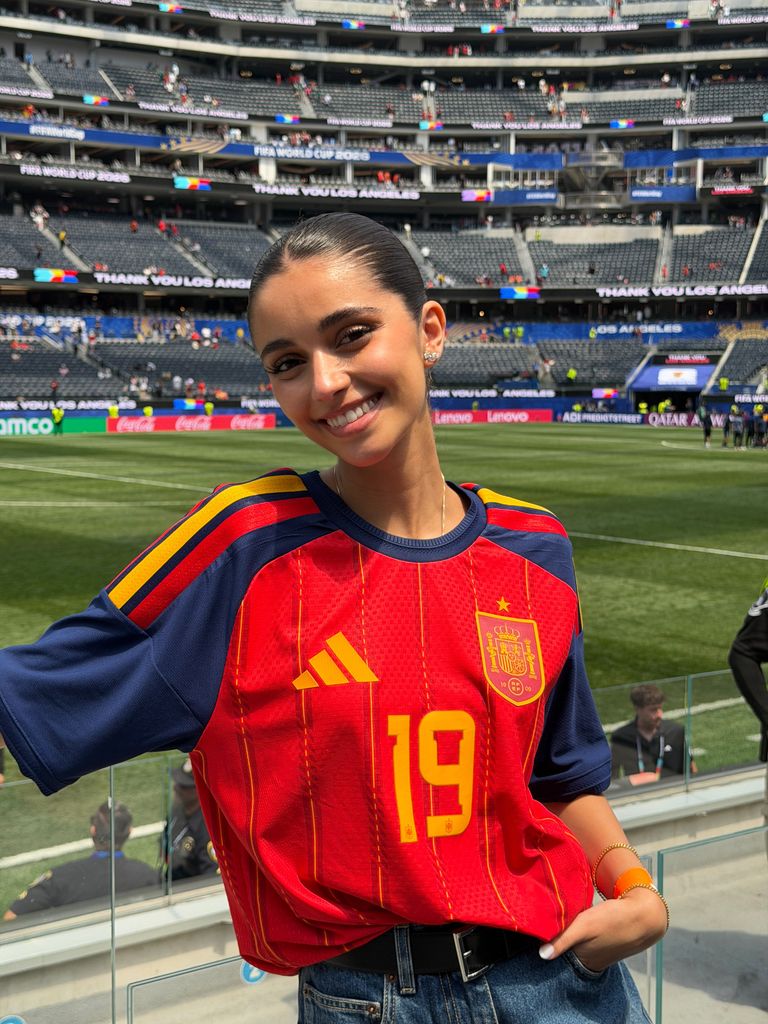 Inés García celebró su cumpleaños 21 un día antes del partido entre España y Bélgica