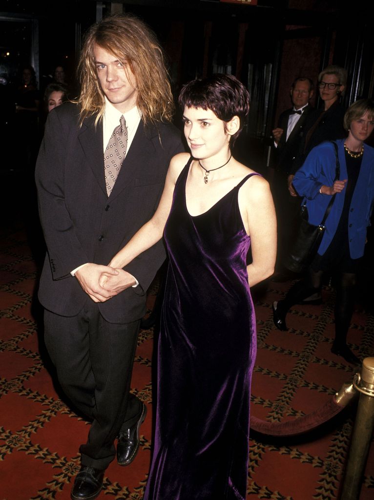 Dave Pirner y Winona Ryder en 1993