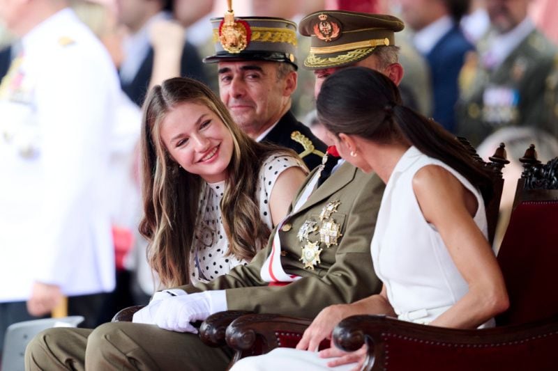 La princesa Leonor y los Reyes  en la Academia General Militar de Zaragoza