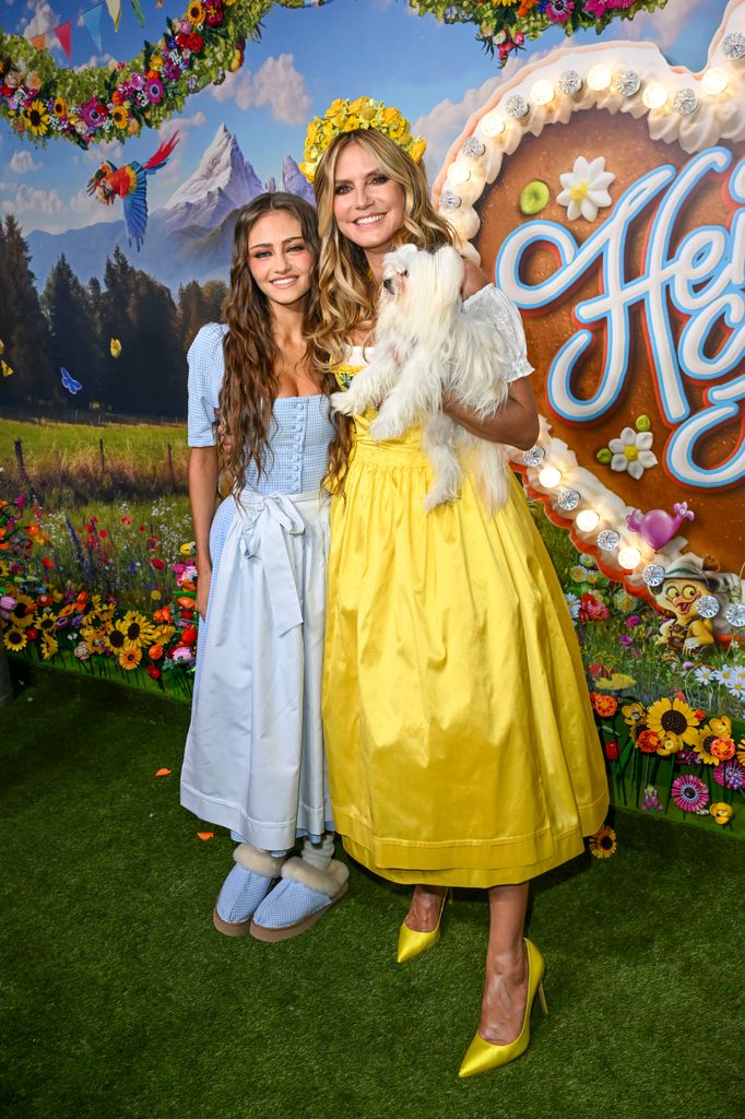 Heidi Klum con su hija Leni en Munich