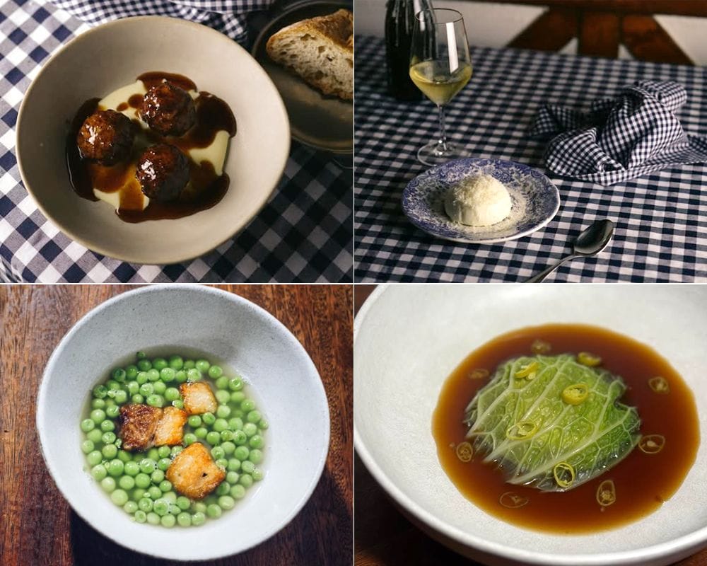 Algunos de los platos del restaurante Masta Taberna, en Zarautz.