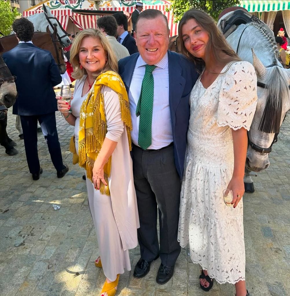 Patricia Cadaval con sus padres