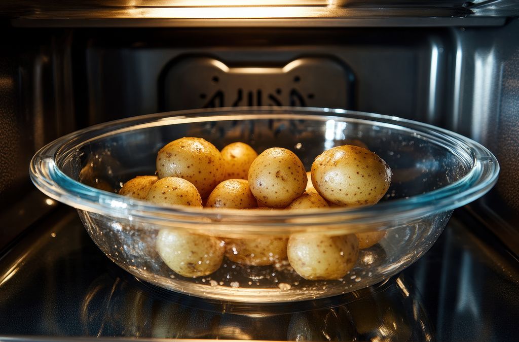 En tan solo 10 minutos de microondas puedes tener unas patatas cocidas deliciosas.