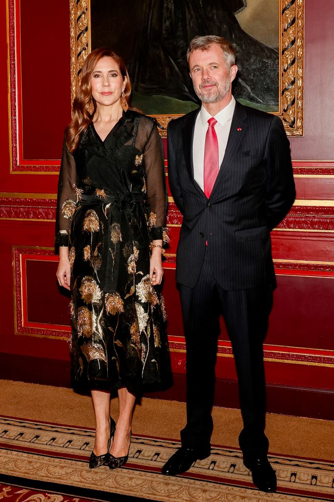 Los reyes de Dinamarca en la cena celebrada en Le Grand Hotel de Paris