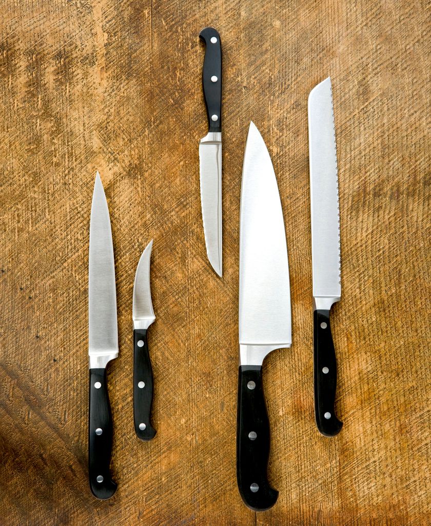 Los cinco cuchillos imprescindibles en tu cocina.