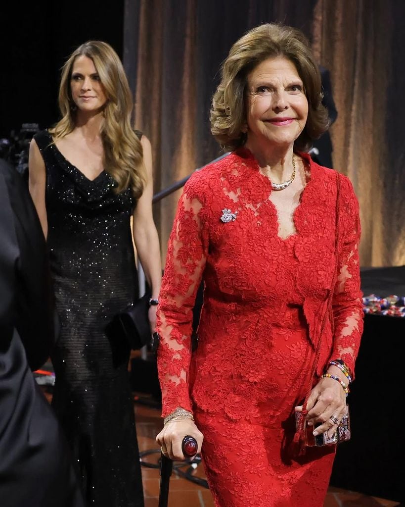 La princesa Magdalena y Silvia de Suecia en la entrega de Premios Ellis Island Society 