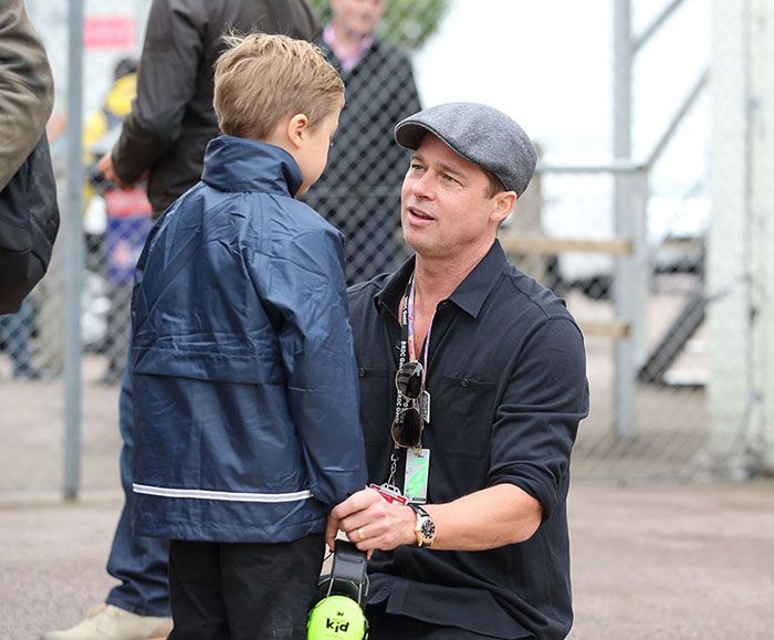 Brad Pitt con su hijo Knox
