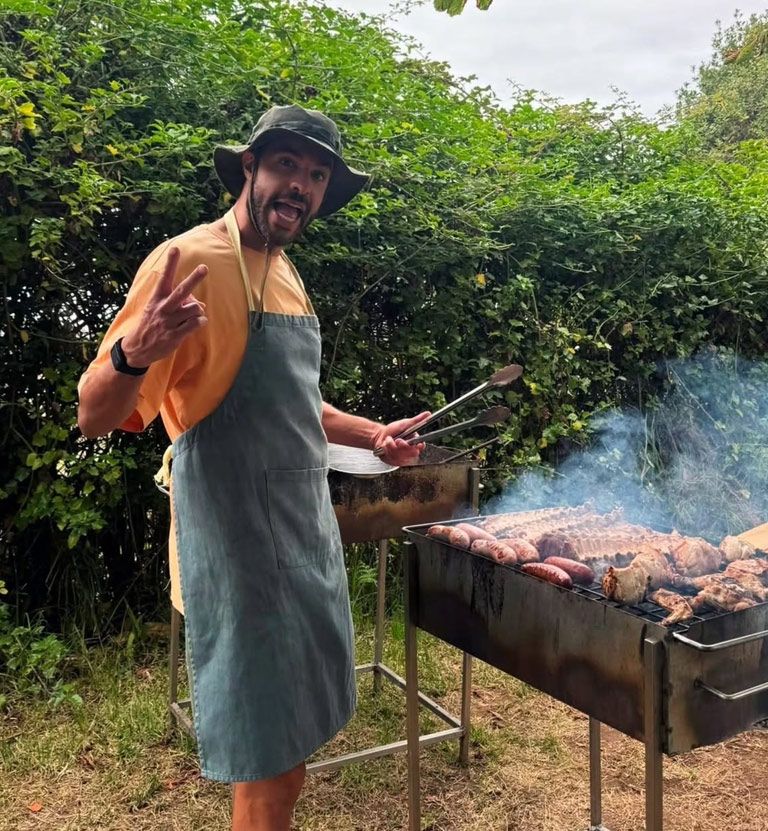 Miguel Torres se encargó de preparar la comida