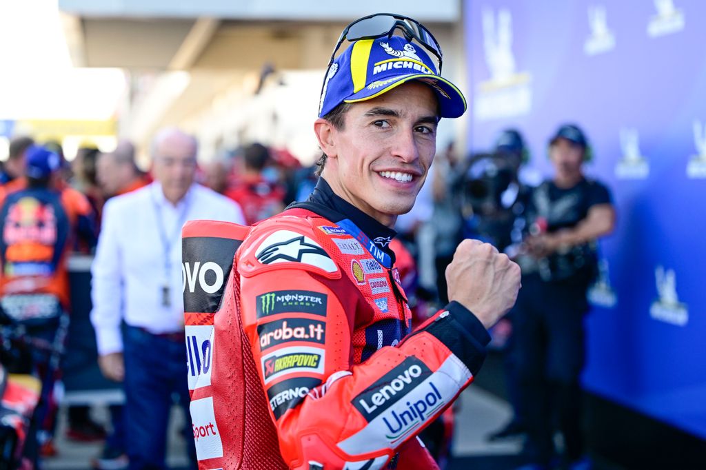 Marc Márquez tras la victoria de MotoGP en Hungría