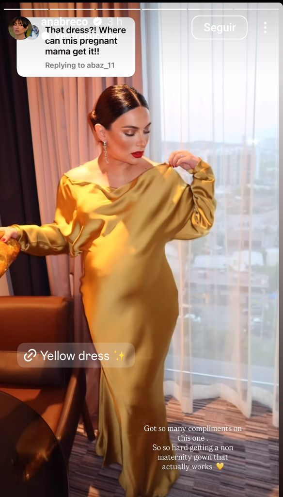 Ana Brenda lució increíble con un look premamá de lo más elegante