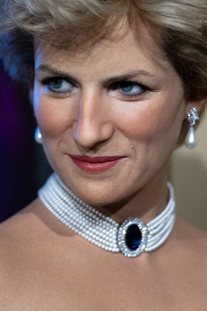 Primer plano de la figura de cera