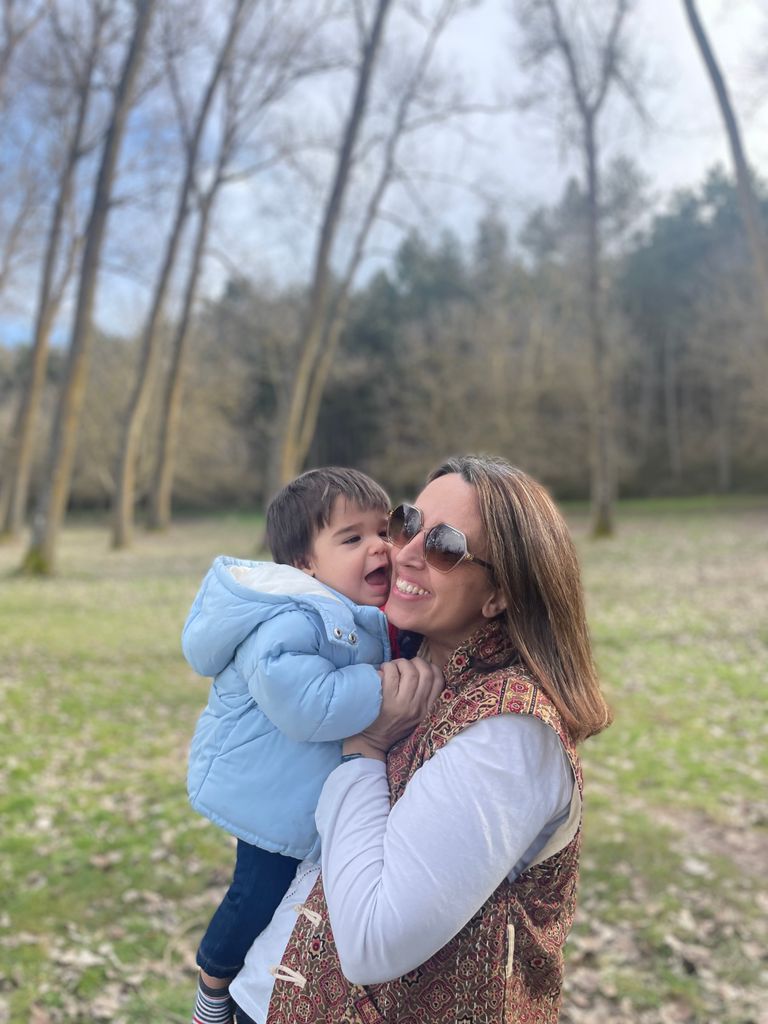 Virginia Morquecho con Bruno, su hijo más pequeño