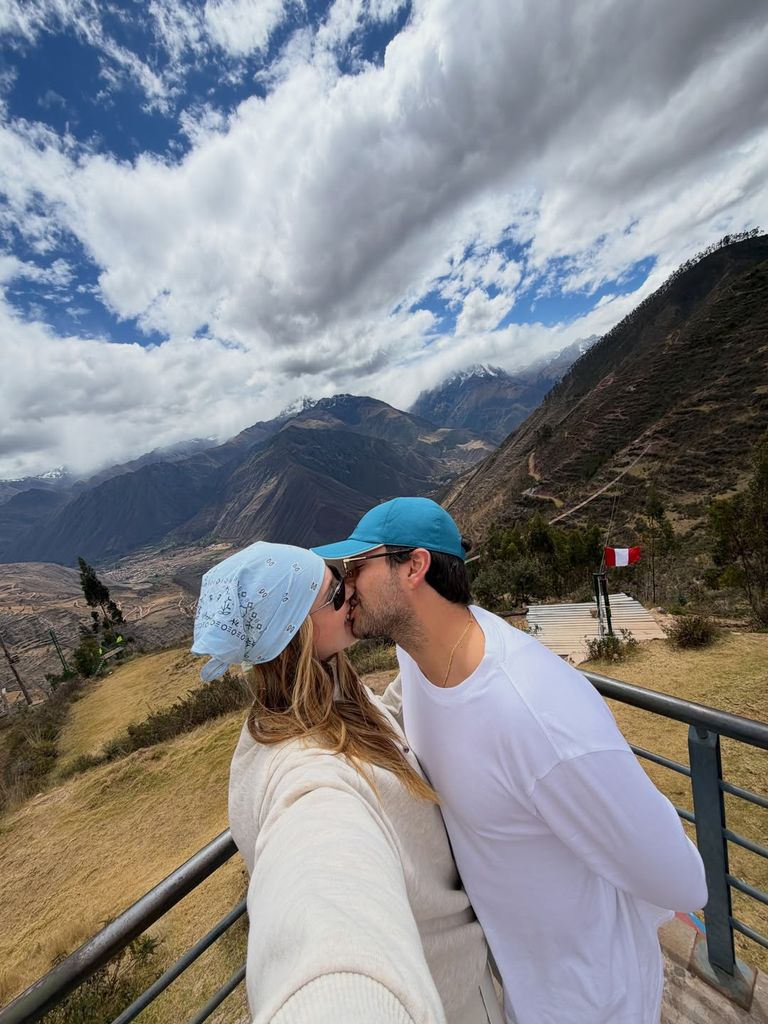 Chiara y su novio José Hernández visitaron también el Valle Sagrado de los Incas.