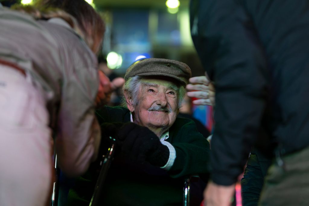 José Mujica en una aparición pública en Montevideo en marzo de 2025.