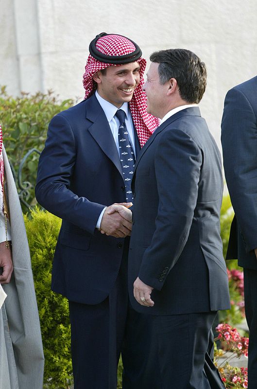 Abdalá de Jordania y su hermano Hamzah