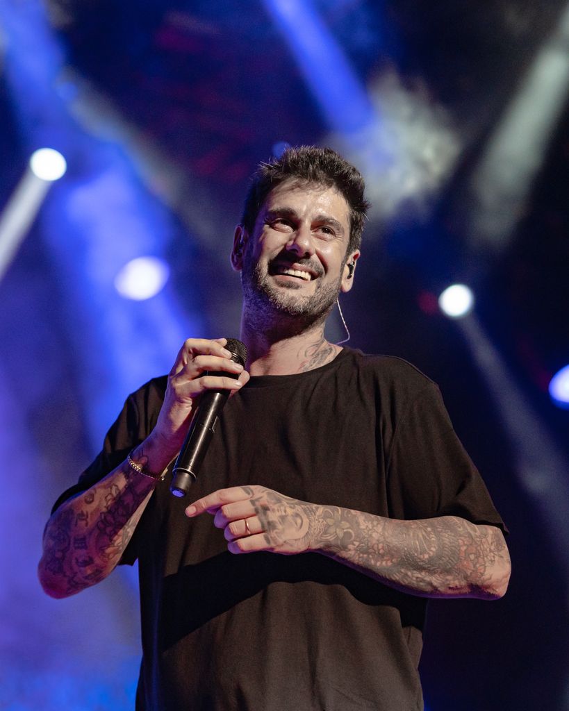 Melendi, durante un concierto en Marbella