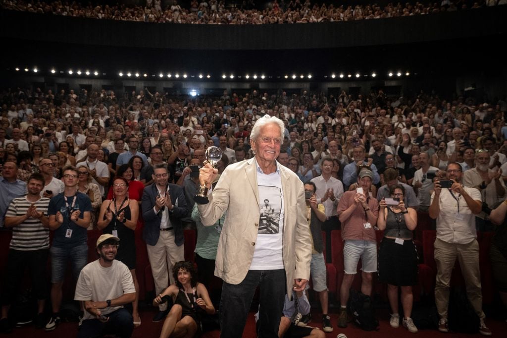 Michael Douglas, homenajeado en el Festival de Cine de Karlovy Vary, en la República Checa    