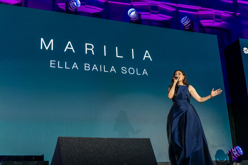 Un momento de la actuación de Marilia