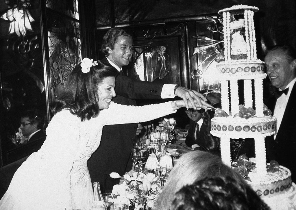 Christina Onassis, el día de su boda con Thierry Roussel 