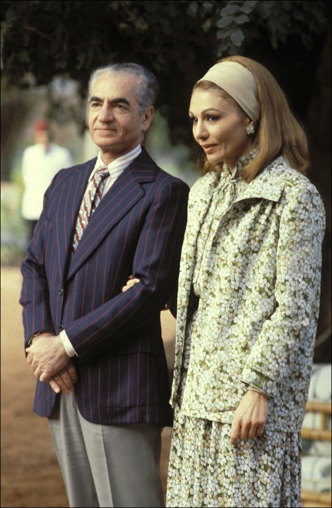 Shah y Farah Diba en el exilio