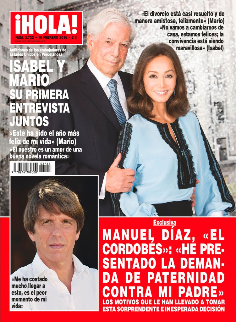 Mario Vargas Llosa e Isabel Preysler en su primera entrevista juntos