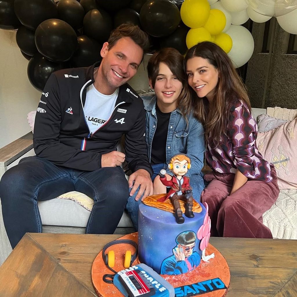Pato Borghetti y Grettell Valdez celebran un cumpleaños de Santino juntos.