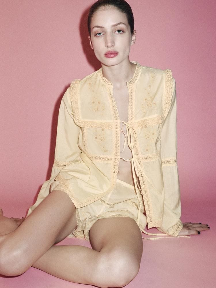 Conjunto de novia de Zara para los preparativos