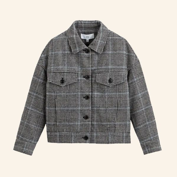 chaqueta de cuadros estilo princesa leonor