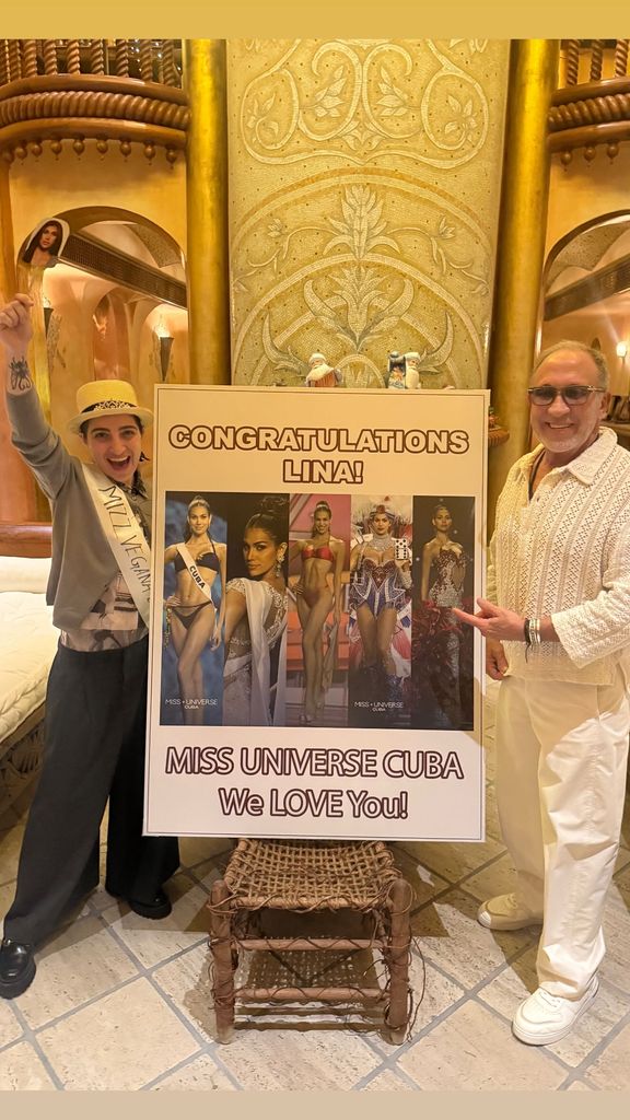 Lina fue recibida por su familia luego del largo viaje a Tailandia