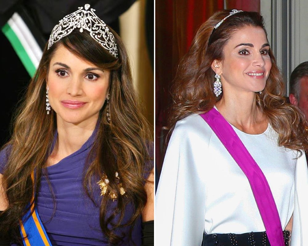 Las tiaras de Rania de Jordania