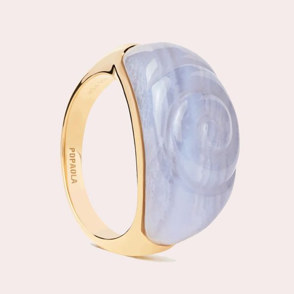 Anillo ágata azul Shell