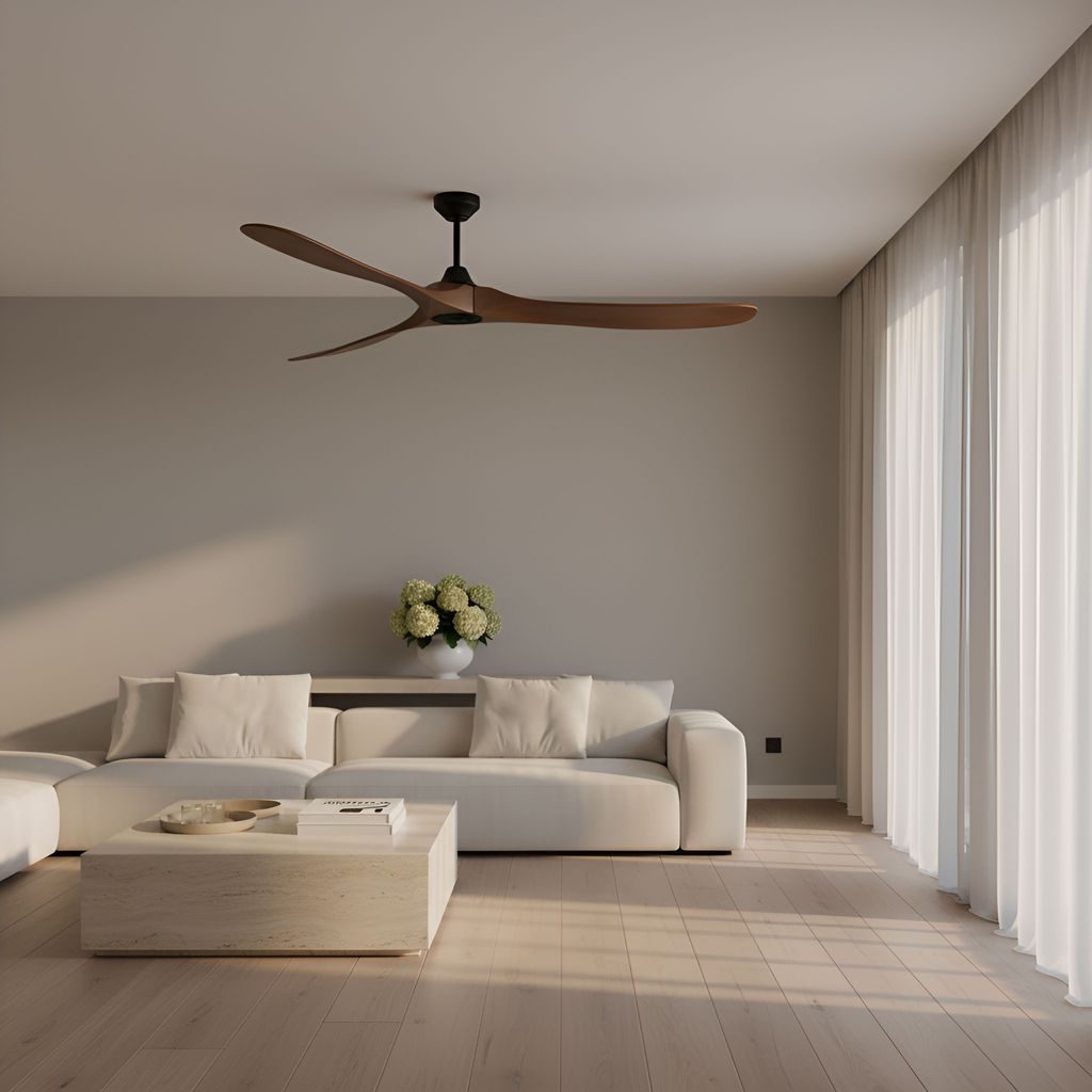 Salón con ventilador