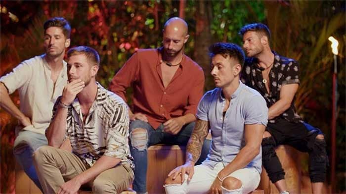 La hoguera de los chicos en La isla de las tentaciones