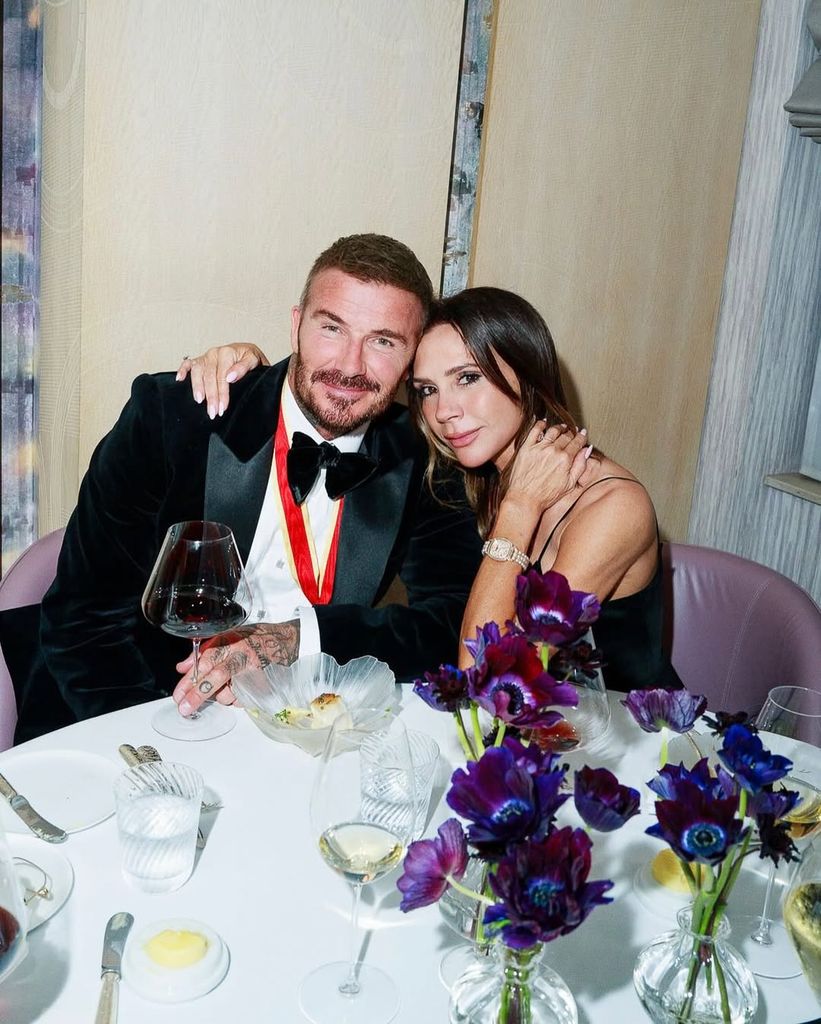El matrimonio Beckham en la celebración privada
