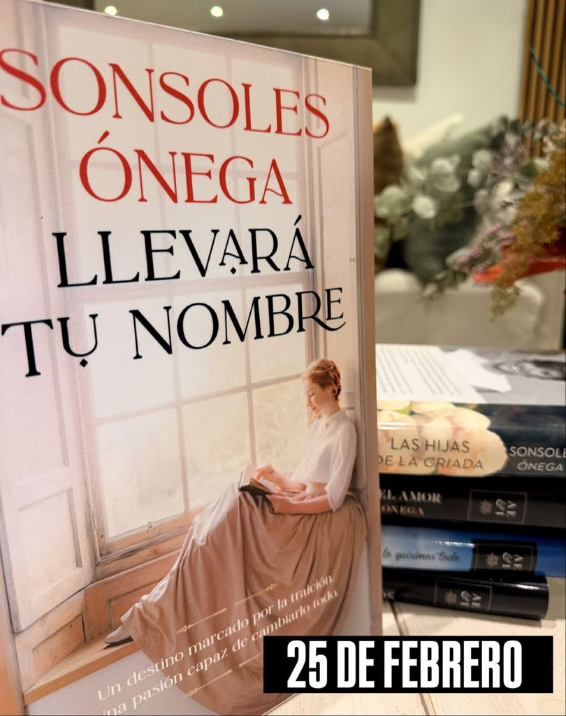 'Llevará tu nombre', la nueva novela de Sonsoles Ónega