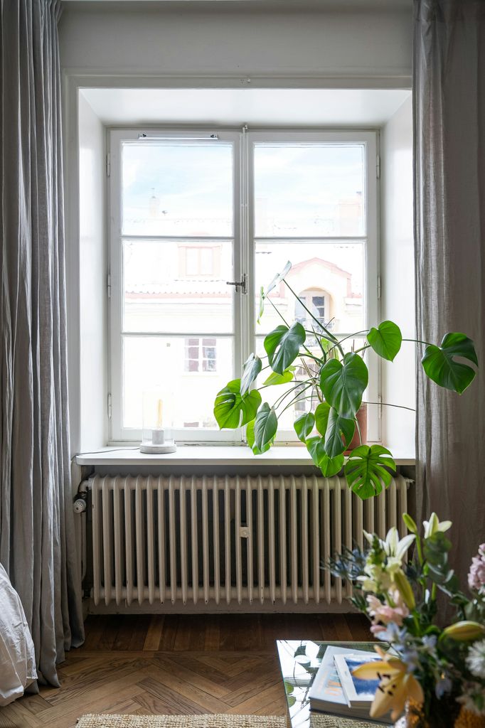 Ventana con radiador