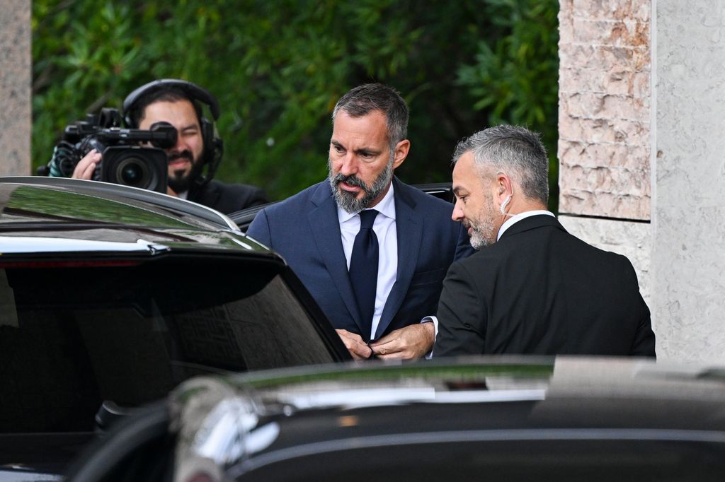 Rahim Aga Khan during el funeral de su padre en Lisboa