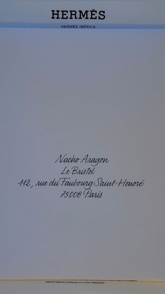 Invitación de Hermès