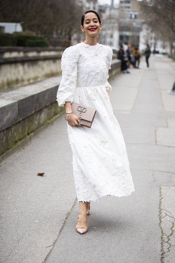 vestido flores blanco