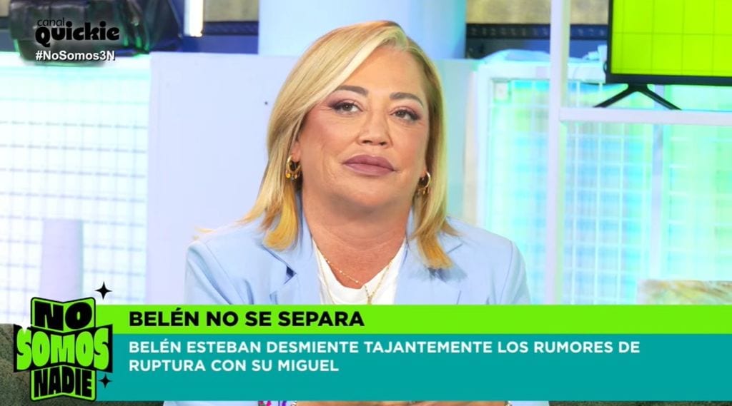 Belén Esteban desmiente su separación en 'No somos nadie'