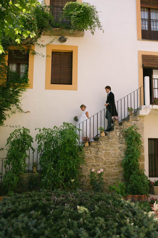 María con vestido de novia de Gorka Cintero