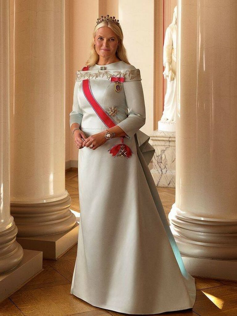 Retrato de Mette-Marti como reina de Noruega