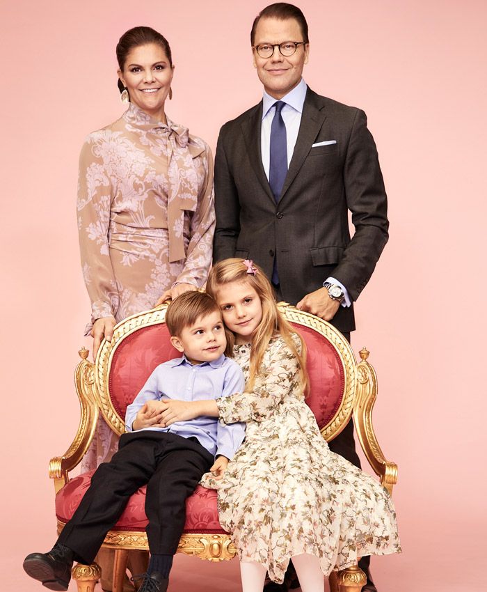 Victoria, Daniel, Estelle y Oscar de Suecia 