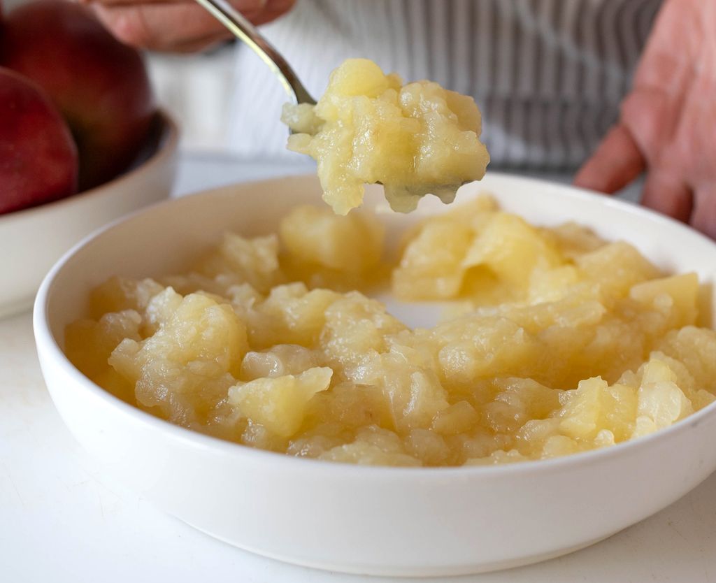 Compota de manzana.