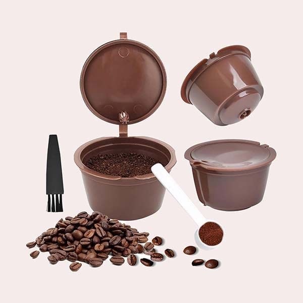 FOROREH 3 Cápsulas de Café Reutilizables para Dolce Gusto Machine