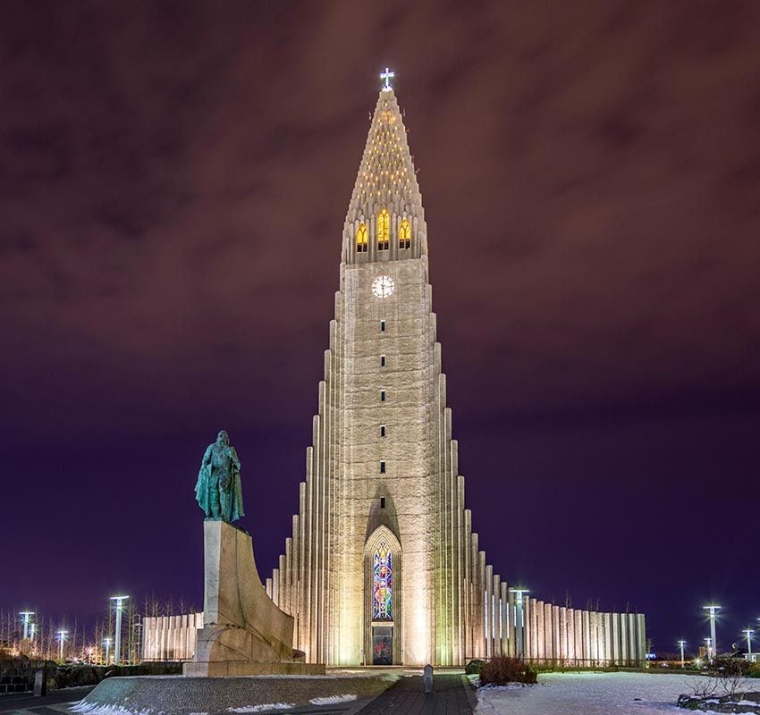 Reykjavik, iglesia de Hallgrímskirkja, Islandia