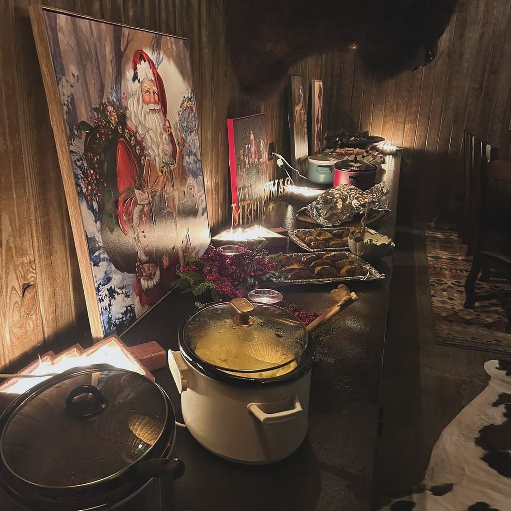 Algunos de los platos que los invitados pudieron degustar en la fiesta navideña de los Schumacher